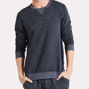 Faherty Dark Gray Crewneck Sweater
